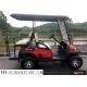 Red 4 Seater Golf Buggy , Off Road Electric Golf Cart With Steel Front Bumper