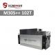 102T M30S++ 3162W BTC Miner Profitability Optimized Heat Dissipation
