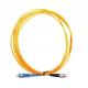 FC - SC Optical Fiber Patch Cord Single Core Single Mode Fiber Optic Cable