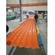 Light Weight Orange Synthetic Resin Roof Tile 1050 mm Width / 2.3 mm Thickness