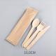 140mm Disposable Wooden Dinner Party Cutlery Set Biodegradable Forks Knives And Spoons