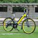 Yellow / Black Womens Electric Bike Wattage 200 - 250w With 7 Speed Shimano Gear System