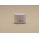 15g Cosmetic Cream Containers , White Ceramic Glass Face Cream Jars PETG Screw Cap