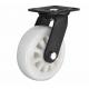 Black lacquer plated Swivel caster, rotating 4x2 white nylon wheel for heavy duty castor with durable wheel