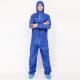 SMMS Breathable Disposable Coveralls , Disposable Work Overalls