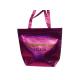 Customized 75g Pink Crocodile Veins Shining Coat Non Woven Fabric Carry Bags