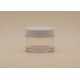 30ml Cylindric Round Opal Cosmetic Cream Containers White PETG Clear Body With Lid