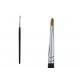 Portable Black Lip Liner Brush Cosmetic Makeup Brushes With Wooden Handle