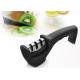 3 Stage Kitchen Knife Sharpener System for Knife Black Color 205*50*70MM