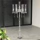 ZT-292 hot sale  tall floor standing decoration crystal candelabras for weddings