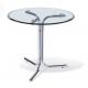 Modern round glass restaurant table furniture