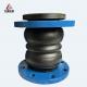 Double Sphere Rubber Expansion Joint Axial Movement SS304 Flange