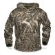 Water Resistant Mens Camo Hunting Jacket , 100% Polyester Camouflage Pullover Hoodie