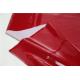 Red Color Polyurethane Faux Leather , Thickness 0.4mm Pu Artificial Leather