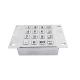 4x4 16 Keys 304 Stainless Steel Metal Numeric Keypad with Backlight Self Service Kiosk Keypad