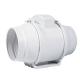 3 Years Mechanical Life 220V/50HZ 110V/60HZ AC/DC 4/5/6inches Silent Mixed Flow Exhaust Inline Duct Fan White