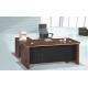 modern wooden office manager table furniture in warehouse