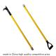 fire fighter hook fire hook pike pole with yellow fiberglass handle D grip handle or staight handle leatherhead tool