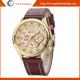 CURREN Watch Rose Gold Plate Big Dial Watch Top Quality Branding Watches Genuine Leather