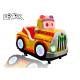 Fiber Glass Luxury Yellow Police rocking car kids machine coin kiddie ride swing on toys for children