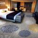 Star Hotel Nylon Floor Carpet Spot Chrysanthemums Pattern Jacquard Style
