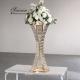 ZT-538G  2022 New Flower metal gold triangle crystal decor flower stand support decor