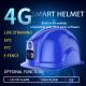 Support 4G 3G Safety Helmet Camera With 7 Hours Recording Time 4200mAh Battery