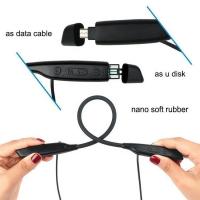 Sport music Bluetooth Headphones Retractable Foldable Neckband Wireless Headset with TF card