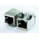 ARJM11B1-805-KK-EW4 Single Port Ethernet RJ45 Female Connector With LEDs