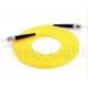 ST - ST Single Mode SX Optical Fiber Patch Cord Yellow PVC / LSZH 2.0 Patch Cable