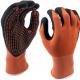 Coated Nitrile Dots Personal Protective Equipment Gloves Nylon Spandex Liner