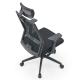 No Handrail Office Chair with Lumbar Support Reversible Armrests and Breathable Mesh