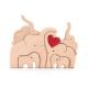 Eco-friendly Wooden 3D Building Blocks Creative Art Gift Home Ornament Decoration Solid Wood Kids Toys DIY wooden toy