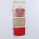 Puting hanging storage bag pockets organizer door wall chest holder customized red
