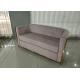 Elegant 112cm 68cm 220kg Stainless Steel Flannel Sofa