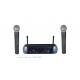 LS-799  UHF Dual channel  wireless microphone system with plastic box / shure style