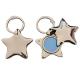 Hot Sale Personalize Promotion Gift Five Pointed Star Shaped Metal Keychain Star Two-piece Combination Keychain