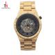 Luxury Maple Wood Automatic Wrist Watch With Time Display Function