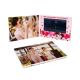 7 inch HD screen wedding video book,LCD video greeting invitation for wedding