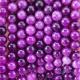 8mm Dark Violet Jade Gemstone Beads Healing Crystal Stone Beads For Jewelry