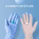 Vinyl Sterile Disposable Plastic Gloves Curved Finger Textured Surface Sterility Maintain