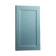 348 * 608mm Shaker Kitchen Cabinet Doors Bule Wood Texture Pvc Film Surface
