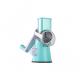 Kitchen Plastic Rotary Hand Held Vegetable Chopper ABS AS Blue Red
