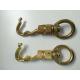 Solid Brass Round Swivel Eye Panic Snap Hook Quick Release Dog Leashes