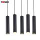 240V Aluminium Cylinder Black Pendant Light Front Replace Bulb Anti Glare