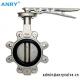 Stainless Steel Body Soft Sealing Seats SS304 Disc lug Type Butterfly Valve