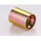 EN 853 1SN Sae 100r1at Hydraulic Hose Coupling 00110 Brass Material
