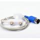 White HandHeld Adult Fixed Stimulating Electrode With Standard 5 Pin DIN