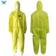 Anti Static Function Cat III Type 4 PPE Industrial Safety Chemical Yellow Disposable Coveralls
