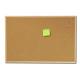 30X40 Decorative White Framed Cork Board Soft Wood Surface OEM Service